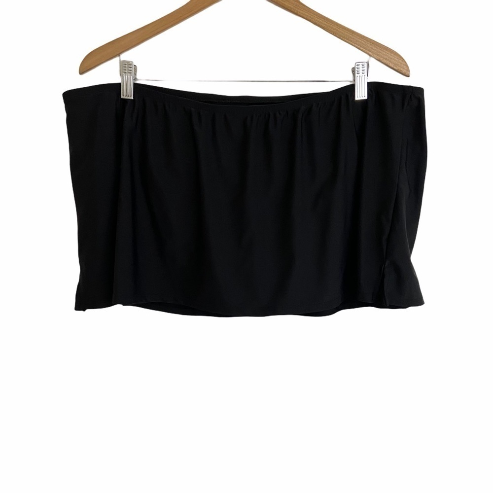 Catalina Black Plus Skirted Bikini Bottoms Sz 2X